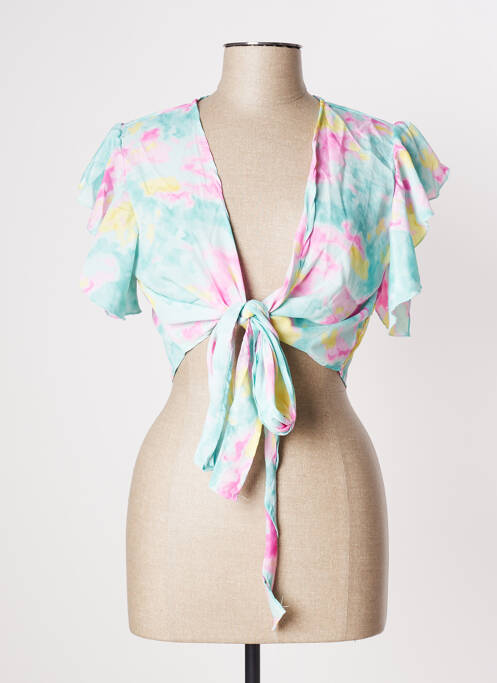Boléro manches courtes bleu MULTIPLES femme