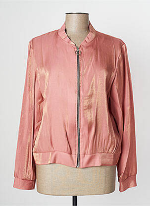 Blouson finition bords-côtes rose MULTIPLES femme