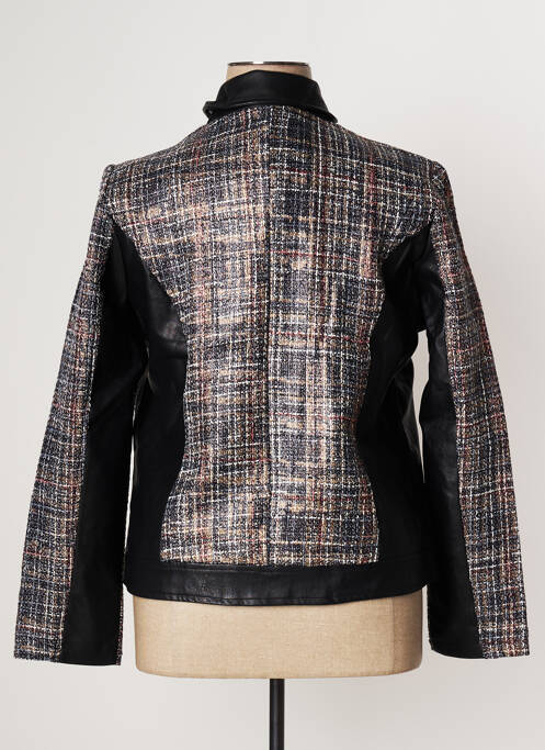 Veste simili cuir noir MULTIPLES pour femme