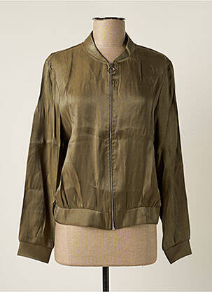 Veste casual col rond vert MULTIPLES femme
