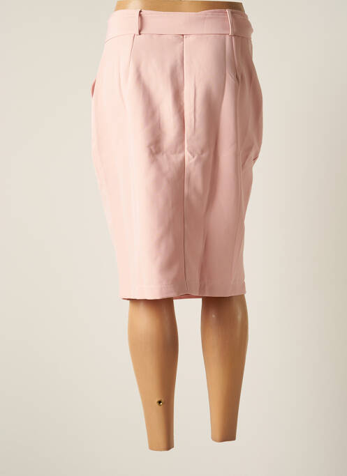 Jupe mi-longue rose MULTIPLES pour femme