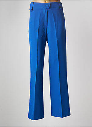 Pantalon droit taille normale taille normale bleu MULTIPLES femme