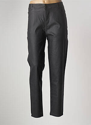 Pantalon slim tissage enduit taille normale noir MULTIPLES femme