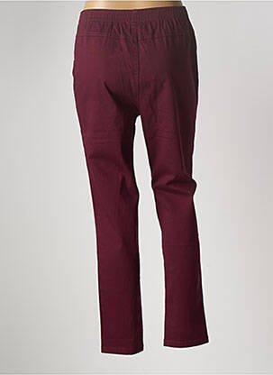 Pantalon slim taille élastique taille normale rouge MULTIPLES femme