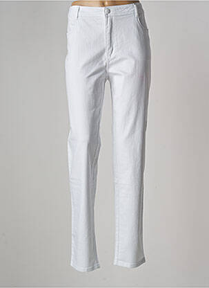 Jeans coupe slim blanc MULTIPLES pour femme