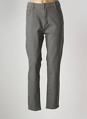 Pantalon slim gris MULTIPLES pour femme