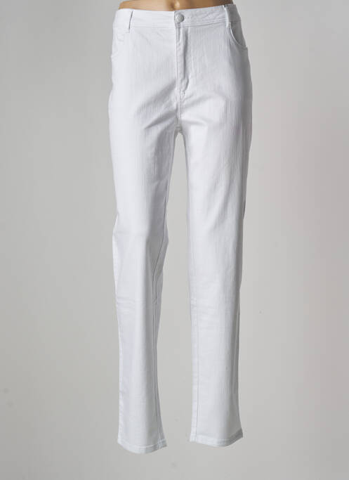 Jeans coupe slim blanc MULTIPLES pour femme