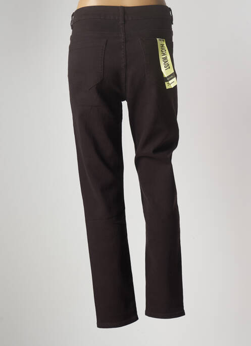 Pantalon slim marron MULTIPLES pour femme