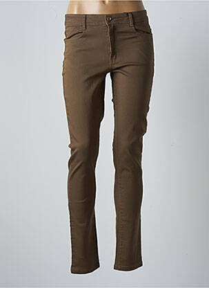 Pantalon slim stretch taille normale vert MULTIPLES femme