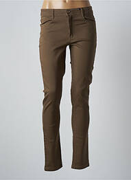 Pantalon slim stretch taille normale vert MULTIPLES femme