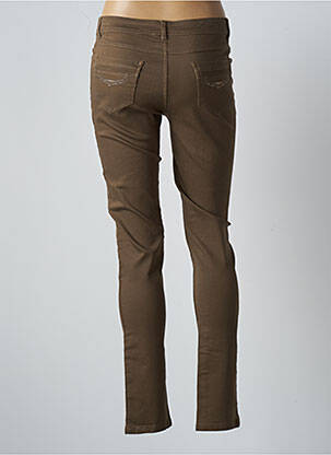 Pantalon slim stretch taille normale vert MULTIPLES femme