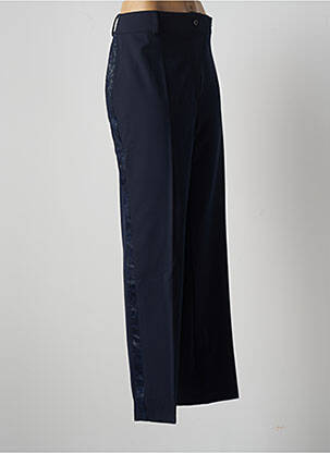 Pantalon droit bleu MULTIPLES pour femme