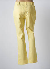 Pantalon droit jaune MULTIPLES pour femme seconde vue