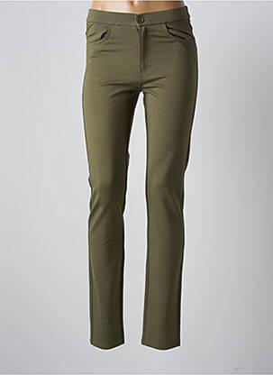 Pantalon slim vert MULTIPLES pour femme