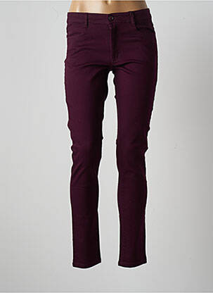 Pantalon slim violet MULTIPLES pour femme