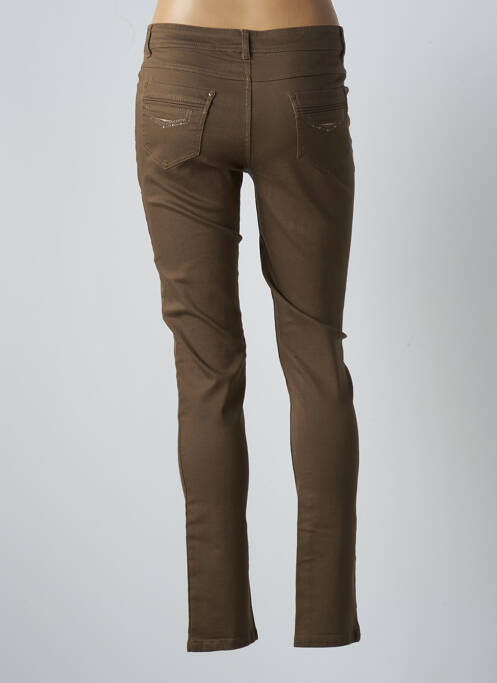 Pantalon slim vert MULTIPLES pour femme