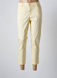 Pantalon 7/8 stretch jaune MULTIPLES femme