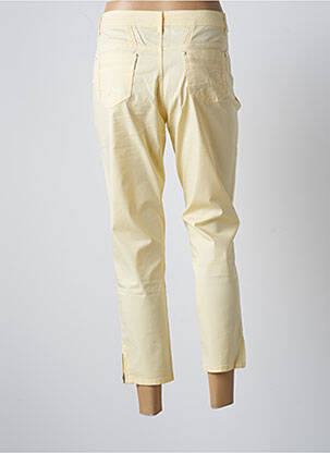 Pantalon 7/8 stretch jaune MULTIPLES femme