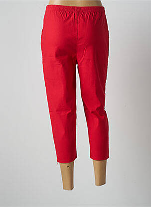 Pantacourt stretch taille normale rouge MULTIPLES femme