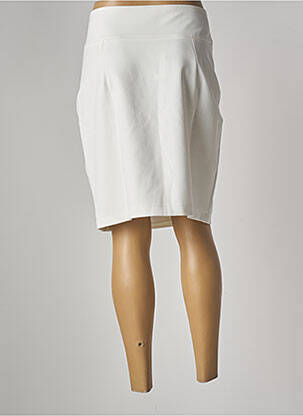 Jupe mi-longue taille à pinces beige MULTIPLES femme