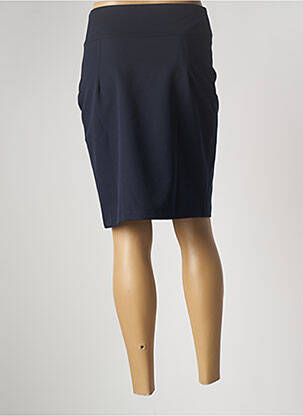 Jupe mi-longue taille à pinces bleu MULTIPLES femme