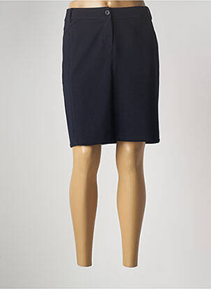 Jupe courte coupe droite bleu MUTLIP femme