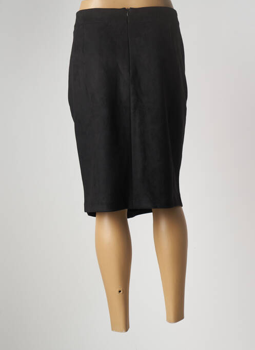 Jupe mi-longue noir MULTIPLES pour femme