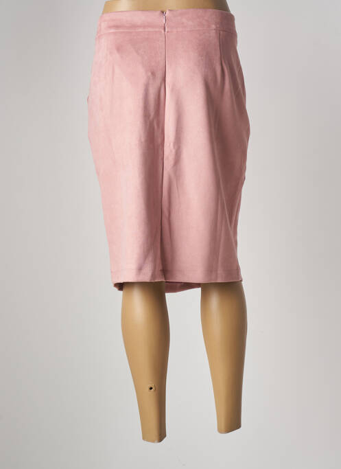 Jupe mi-longue rose MULTIPLES pour femme