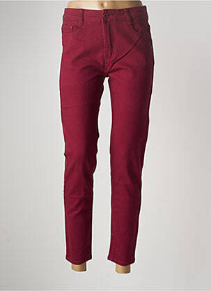 Pantalon slim rouge MULTIPLES pour femme
