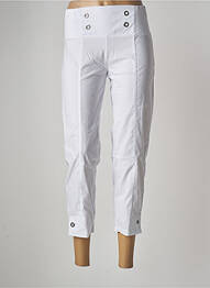 Pantacourt stretch taille basse blanc MULTIPLES femme