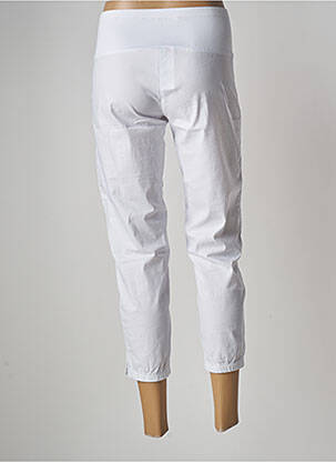 Pantacourt stretch taille basse blanc MULTIPLES femme