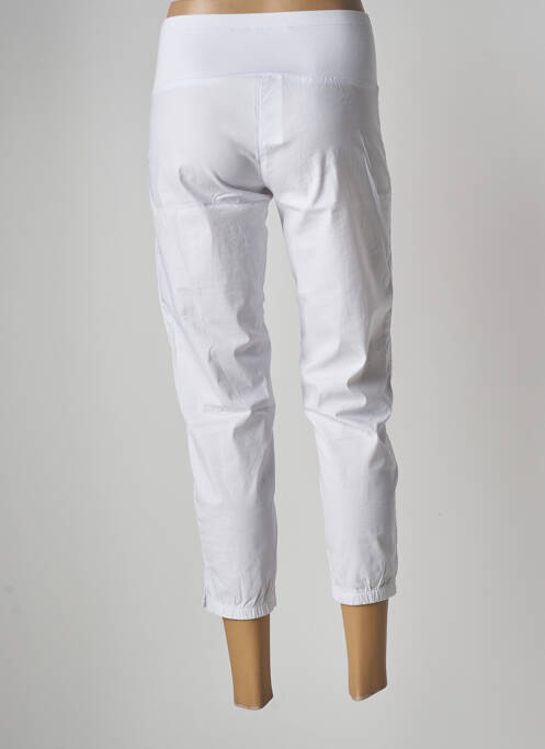 Pantacourt stretch taille basse blanc MULTIPLES femme