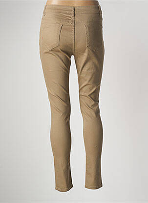 Pantalon slim stretch taille normale beige MULTIPLES femme