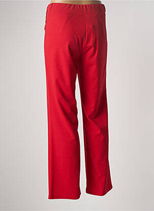 Pantalon large tissage crêpe taille normale rouge MULTIPLES femme