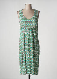 Robe mi-longue sans manche sans manche vert AGATHE & LOUISE femme