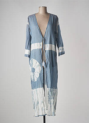 Veste kimono bleu AGATHE & LOUISE pour femme