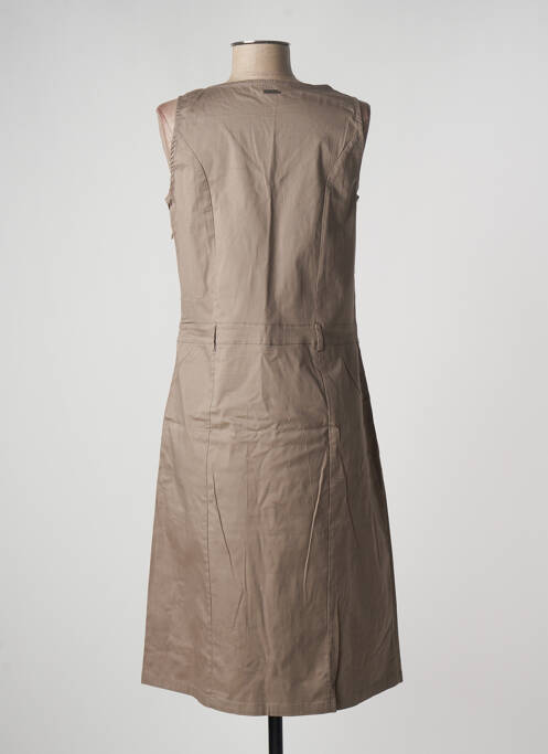 Robe mi-longue marron AGATHE & LOUISE pour femme