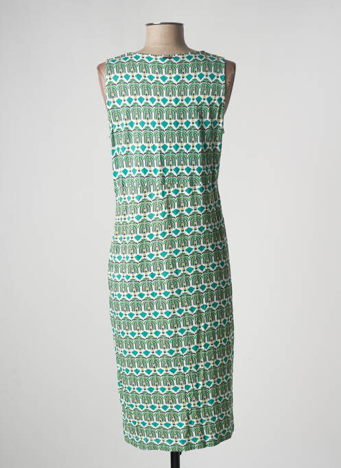 Robe mi-longue vert AGATHE & LOUISE pour femme