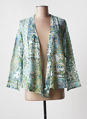 Veste casual manches longues vert AGATHE & LOUISE femme