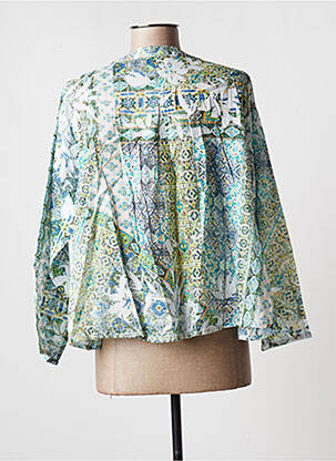 Veste casual manches longues vert AGATHE & LOUISE femme