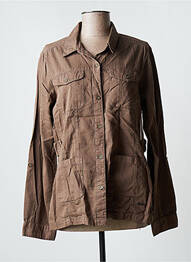 Veste casual coupe droite marron AGATHE & LOUISE femme