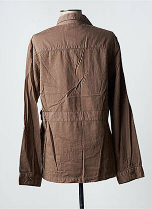 Veste casual coupe droite marron AGATHE & LOUISE femme