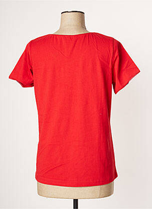Top tissage jersey manches courtes rouge AGATHE & LOUISE femme