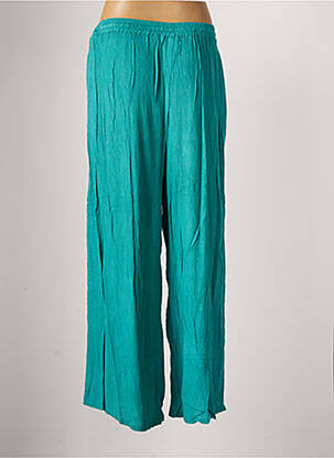 Pantalon 7/8 taille élastique taille normale vert AGATHE & LOUISE femme