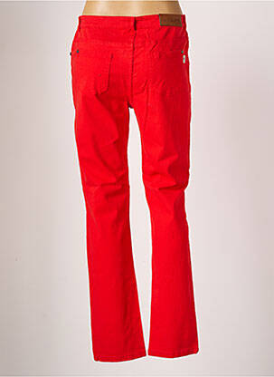 Pantalon slim taille haute taille haute rouge AGATHE & LOUISE femme