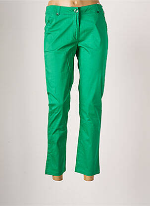 Pantalon 7/8 stretch taille normale vert AGATHE & LOUISE femme