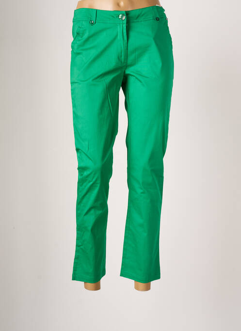 Pantalon 7/8 stretch taille normale vert AGATHE & LOUISE femme