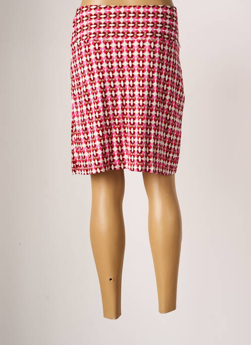 Jupe mi-longue rose AGATHE & LOUISE pour femme