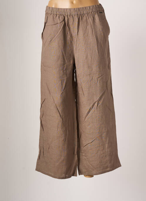 Pantalon 7/8 marron AGATHE & LOUISE pour femme