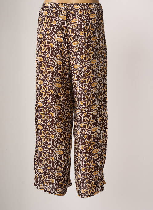 Pantalon 7/8 marron AGATHE & LOUISE pour femme